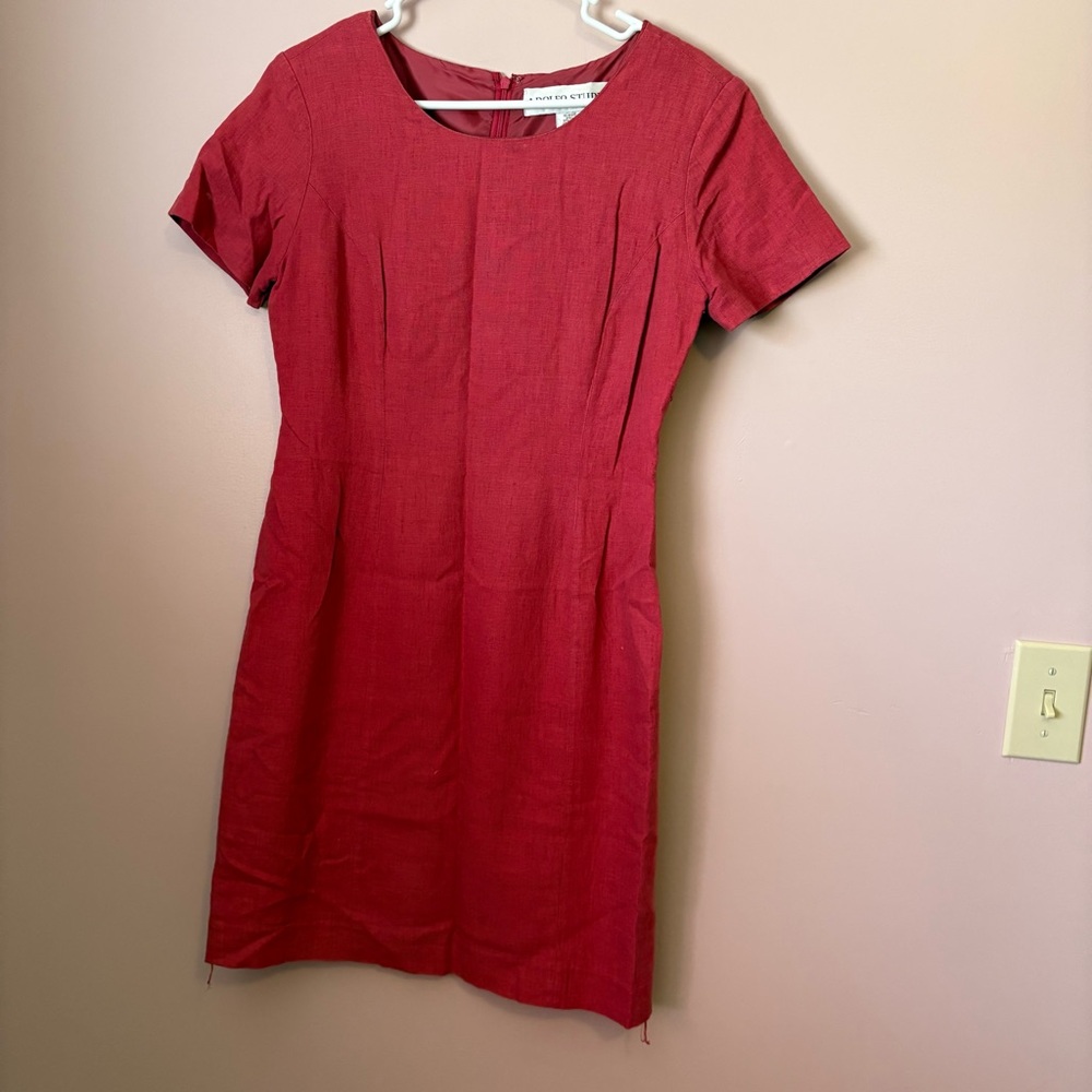 Adolfo Vintage Red Mini Dress